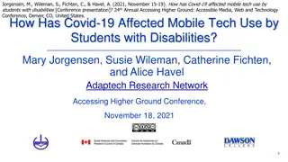 Impact of Covid-19 on Mobile Tech Use by Students with Disabilities