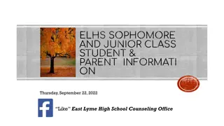 Important Information for ELHS Sophomore and Junior Class Students and Parents