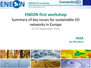 Earth Observation Networks in Europe - Key Issues and Collaboration