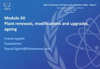 Nuclear Safety Training on Plant Renewals, Modifications, and Upgrades in Ghana