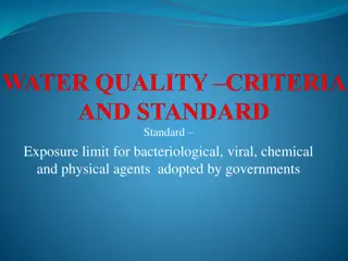 Water Quality Standards and Assessment Guidelines for Health and Safety