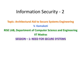 Architectural Aid for Secure Systems Engineering