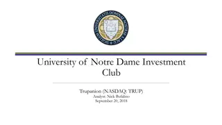Investment Analysis of Trupanion by University of Notre Dame Investment Club