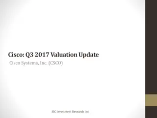 Cisco Q3 2017 Valuation Update: Highlights, Guidance, and Analysis