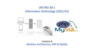 Web-Oriented 3-Tier Architecture with PHP, MySQL, and phpMyAdmin