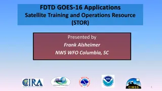 Evolution of Satellite Training Resource STOR and Team Objectives