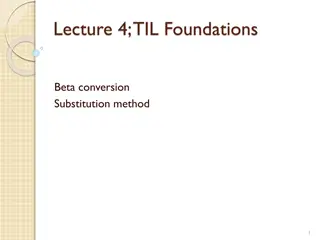 Beta Conversion and Substitution in Functional Programming