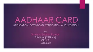 Complete Guide to Aadhaar Card Application, Verification, and Download Process