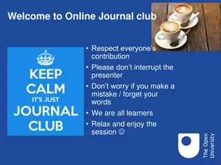 Effective Online Journal Club - Tips for a Successful Session