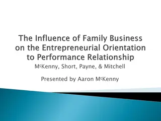 Understanding Entrepreneurial Firms in Family Businesses