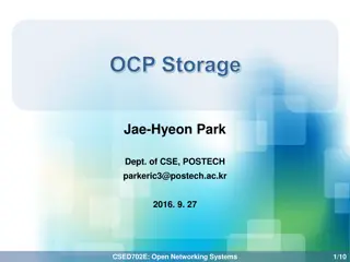 Innovative Storage Solutions for Open Networking Systems