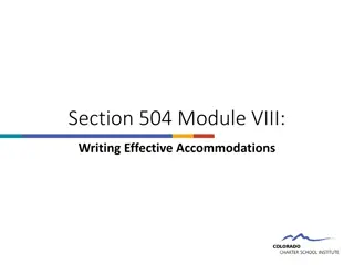 Writing Effective Accommodations in Education