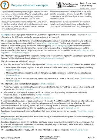 Crafting Purpose Statements for Data Collection: Examples & Guidelines