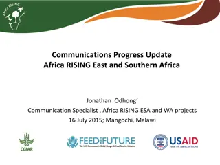 Optimizing Africa RISING Communication: Templates, Reporting, and Branding