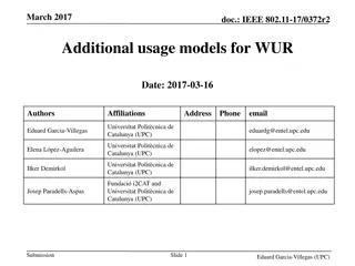 New Usage Models for Wireless Usage Reduction in IEEE 802.11 Standards