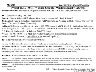 Interference Mitigation Schemes in Wireless Specialty Networks