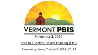 Effective Strategies for Function-Based Thinking in School Settings