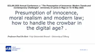 Challenges in Presumption of Innocence: Modern Trends and AI Impact