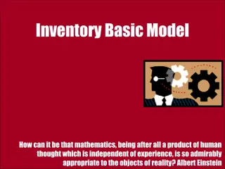 Mathematics and Reality: Einstein's Inventory Models Analysis