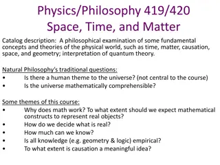 Exploring Fundamental Concepts in Physics and Philosophy