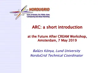 Future After CREAM Workshop: Introduction to ARC at Amsterdam 2019