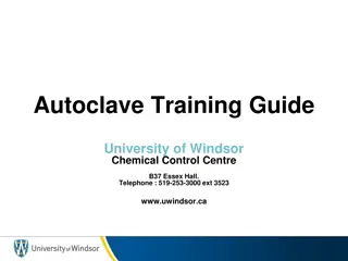 Autoclave Training Guide at University of Windsor Chemical Control Centre B37