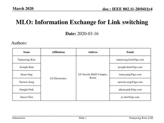Information Exchange for Link Switching in IEEE 802.11-20