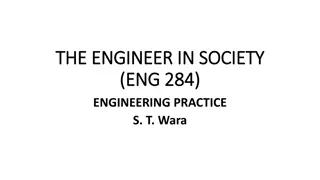 Engineering Practices and Society: ENG 284 Course Overview