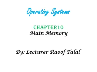 Understanding Main Memory Management in Operating Systems