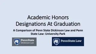 Comparing Academic Profiles and Honors Designations at Penn State Dickinson Law and Penn State Law