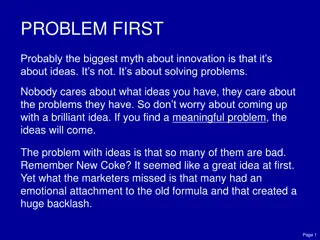 Innovation Myth: Solving Problems, Not Just Ideas