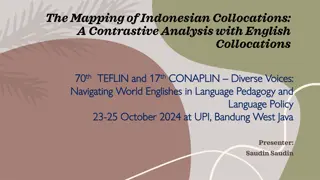 Indonesian Collocations: A Contrastive Analysis with English Collocations