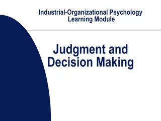 Understanding Decision-Making in Organizational Psychology