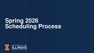 Spring 2026 Scheduling Process and Important Dates for Spring 2026