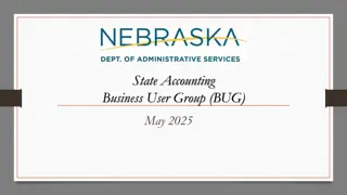 State Accounting Business User Group May 2025 Training Schedule