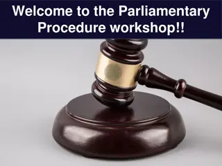 Unlocking Parliamentary Procedure Workshop Insights