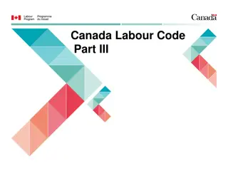 Canada Labour Code Part III: COVID-19 Leave and Lay-Off Information
