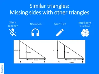 Discovering Missing Side Lengths in Similar Triangles