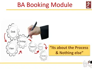 New BA Booking Module and Enhancements in Portal