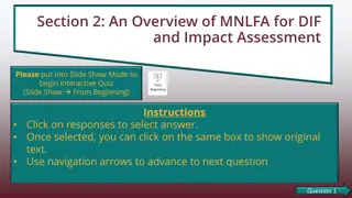 Overview of MNLFA for DIF and Impact Assessment Quiz