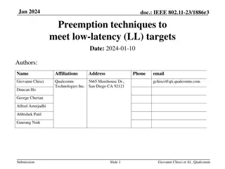 Preemption Techniques for Low-Latency Targets in IEEE 802.11-23