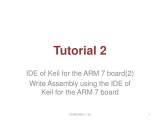 ARM 7 Board Assembly Programming in Keil IDE