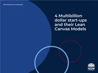NSW Department of Education: Multibillion Dollar Start-ups and Lean Canvas Models