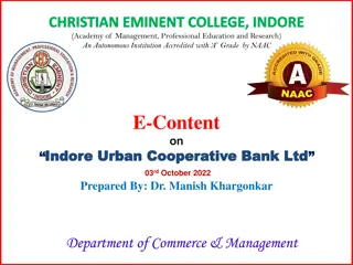 Indore Urban Cooperative Bank Ltd.: Financial Challenges and Cooperative Movement