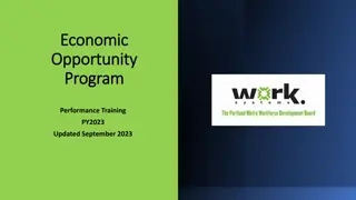 Enhancing Economic Opportunity Program Performance Training in PY2023