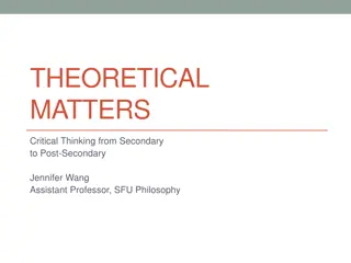 Enhancing Critical Thinking Skills in Post-Secondary Education