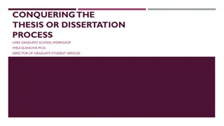 Mastering the Research Process in Graduate School Workshop