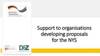 Support for Developing NYS Proposals - GIZ Assistance Program