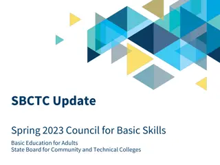 Education Updates for Spring 2023 at SBCTC Council