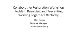 Effective Collaboration and Conflict Resolution in Forest Restoration Workshops